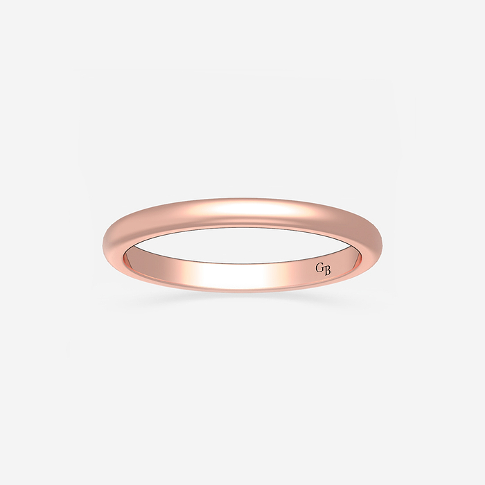 2mm Dome Wedding Band